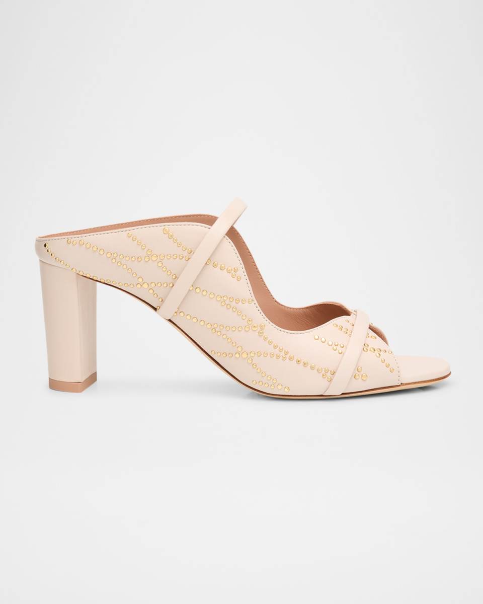 Norah Nappa Leather Block-Heel Sandals